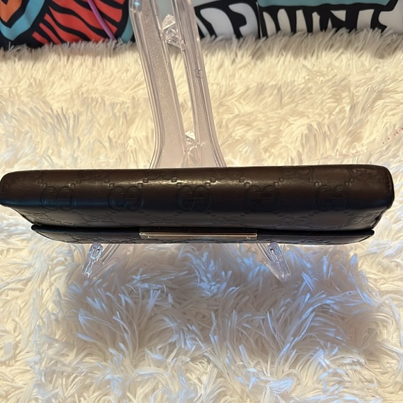 Gucci GG Guccissima Brown Lambskin Continental Bifold Wallet with Coin Section - Picture 3 of 14